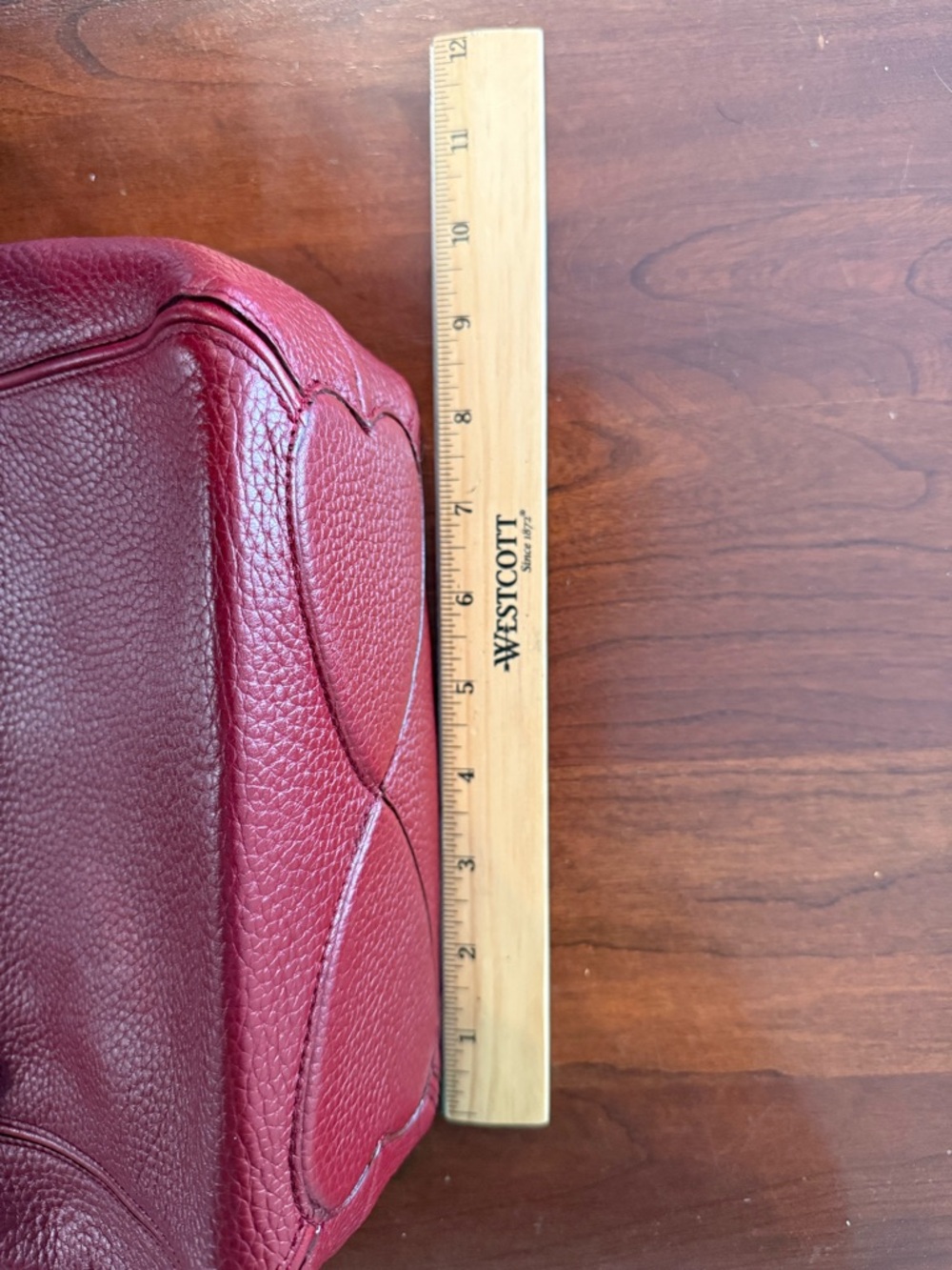 Brighton Soft Red Pebbled Leather Shoulder Bucket Bag w/ OG Charm | Vintage - Picture 16 of 16